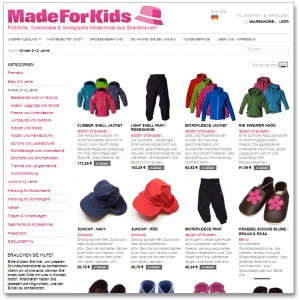 MadeForKids Online-Shop